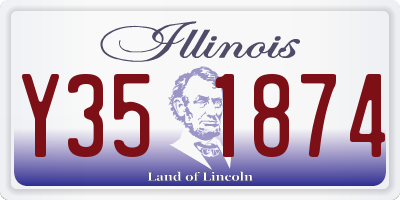 IL license plate Y351874