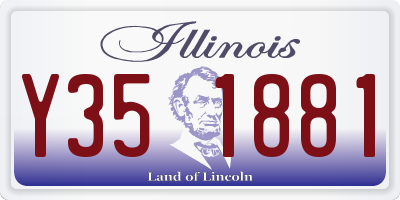 IL license plate Y351881