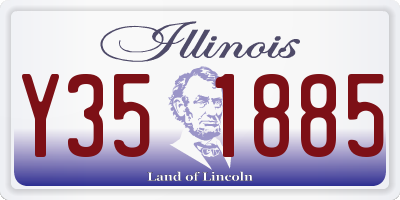 IL license plate Y351885