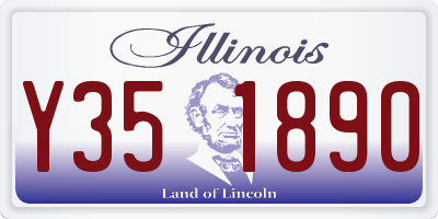 IL license plate Y351890