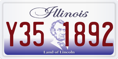 IL license plate Y351892