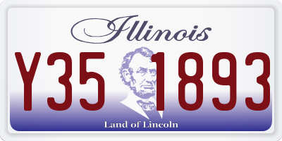 IL license plate Y351893