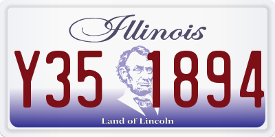 IL license plate Y351894