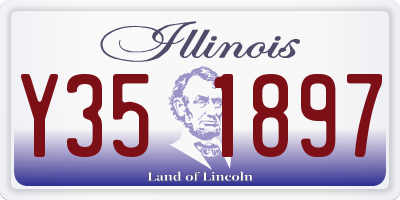IL license plate Y351897