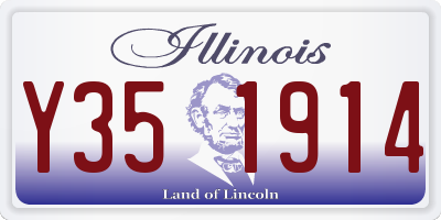 IL license plate Y351914