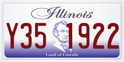 IL license plate Y351922