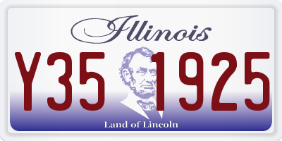 IL license plate Y351925