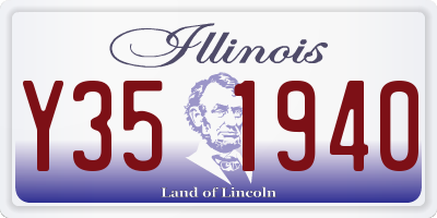 IL license plate Y351940