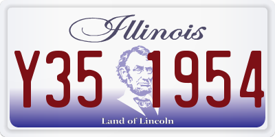 IL license plate Y351954