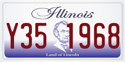 IL license plate Y351968