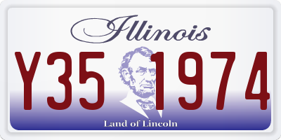 IL license plate Y351974