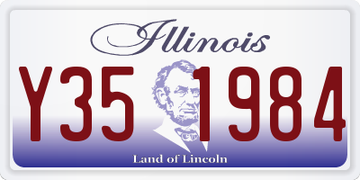 IL license plate Y351984
