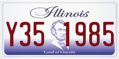 IL license plate Y351985