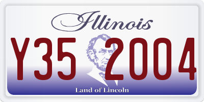 IL license plate Y352004