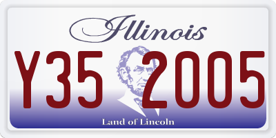 IL license plate Y352005