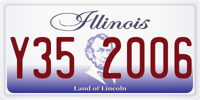 IL license plate Y352006