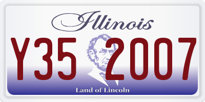 IL license plate Y352007