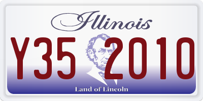 IL license plate Y352010