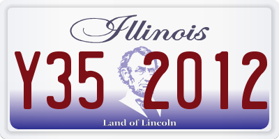 IL license plate Y352012