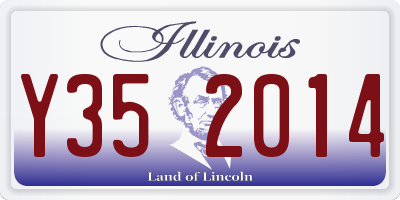 IL license plate Y352014