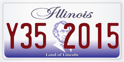 IL license plate Y352015