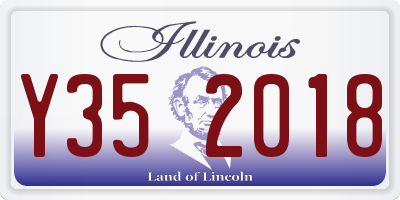 IL license plate Y352018