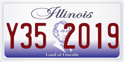 IL license plate Y352019