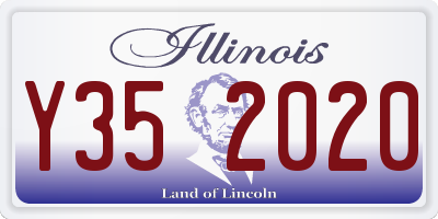 IL license plate Y352020