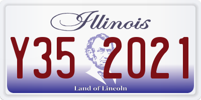 IL license plate Y352021