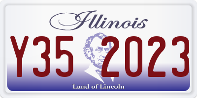 IL license plate Y352023