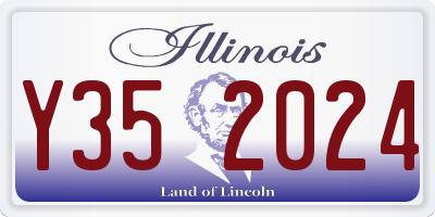 IL license plate Y352024