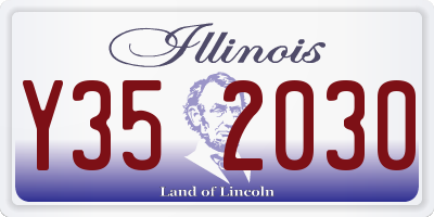 IL license plate Y352030