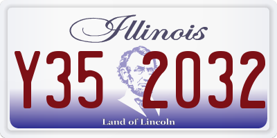 IL license plate Y352032