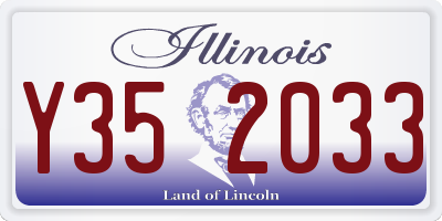 IL license plate Y352033