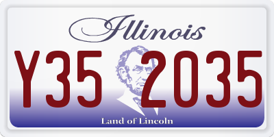 IL license plate Y352035