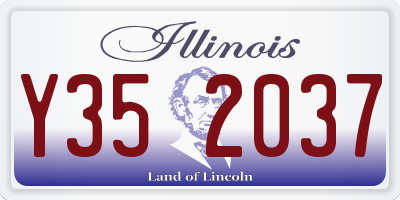 IL license plate Y352037
