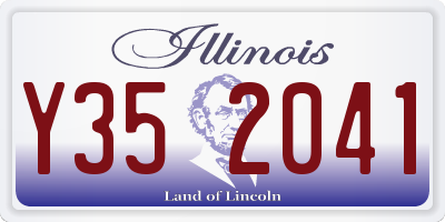 IL license plate Y352041