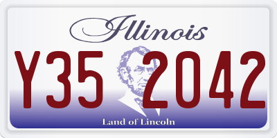 IL license plate Y352042