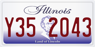 IL license plate Y352043