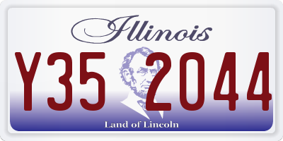 IL license plate Y352044
