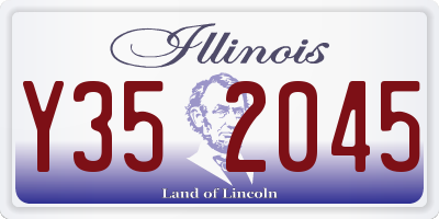 IL license plate Y352045