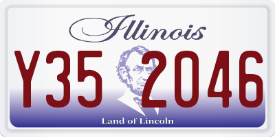 IL license plate Y352046