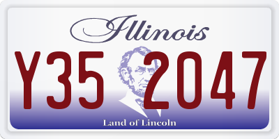 IL license plate Y352047