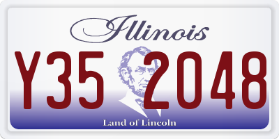 IL license plate Y352048