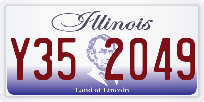 IL license plate Y352049