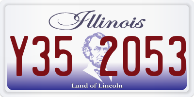 IL license plate Y352053