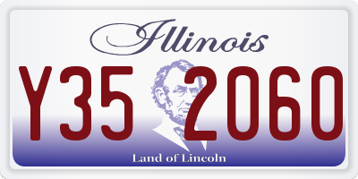 IL license plate Y352060