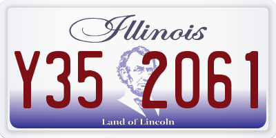 IL license plate Y352061