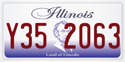 IL license plate Y352063
