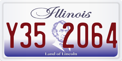 IL license plate Y352064